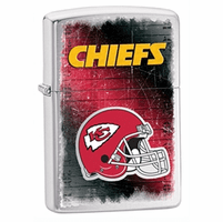 Kansas City Chiefs NFL Brushed Chrome Zippo Lighter - ID# 28592