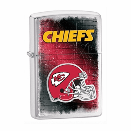 Kansas City Chiefs NFL Brushed Chrome Zippo Lighter - ID# 28592