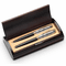 Last Name Monogram Theme Personalized Two Piece Pen Set with Wood Box