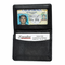 Leather Credit Card Wallet w/ ID Window - Free Personalization