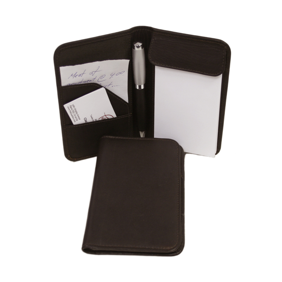 Leather Mini Notepad Holder Executive Gift Shoppe