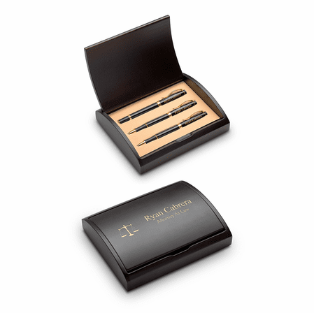 Legal Theme Personalized Three Piece Pen & Pencil Gift Set