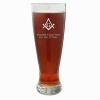 Masonic Personalized 22 Ounce Grand Pilsner Glass