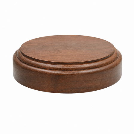Masonic Wooden Judge's Gavel with Personalized Gold Band & Sounding Board