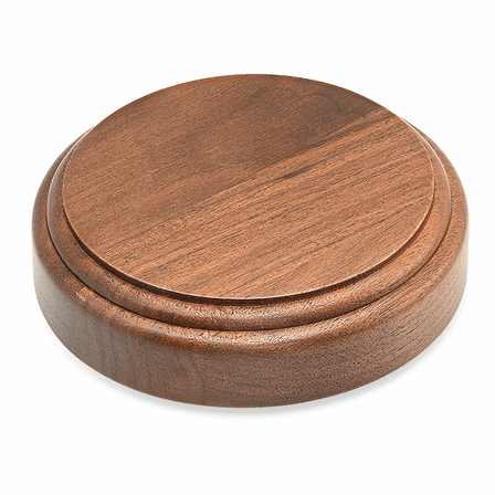 Masonic Wooden Judge's Gavel with Personalized Gold Band & Sounding Board