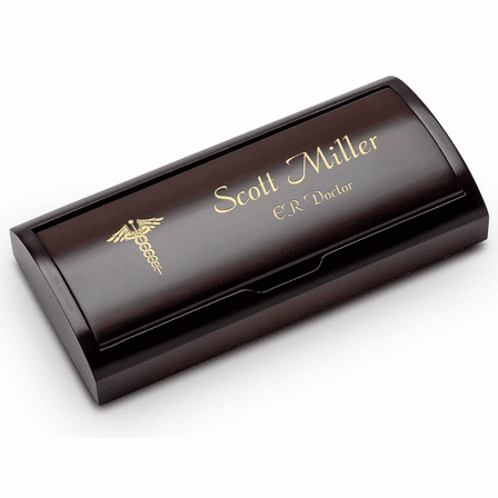 Medical Theme Personalized Two Piece Pen Set with Wood Box