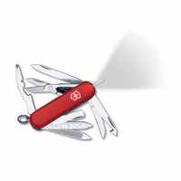 Midnite MiniChamp White LED Light Red Swiss Army Knife