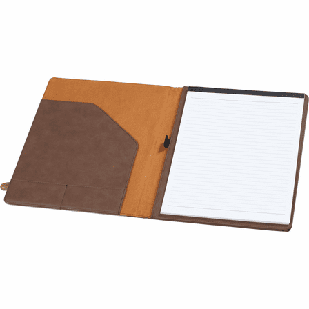 Monogrammed Brown & Tan Padfolio