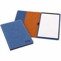 Navy Blue Portfolio & Notebook with Personalized Initials