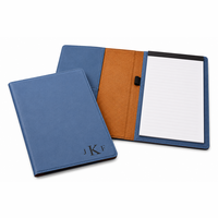 Navy Blue Portfolio & Notebook with Roman Monogram