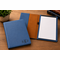 Navy Blue Portfolio & Notebook with Script Monogram