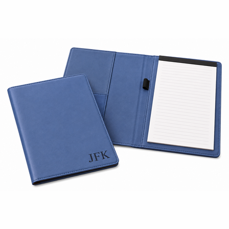 Navy Blue Small Portfolio & Notebook with Personalized Initials