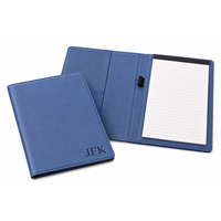 Navy Blue Small Portfolio & Notebook with Personalized Initials