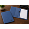 Navy Blue Small Portfolio & Notebook with Roman Monogram