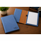 Navy Blue Small Portfolio & Notebook with Script Monogram