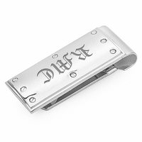 Nuts & Bolts Engraved Spring Loaded Money Clip