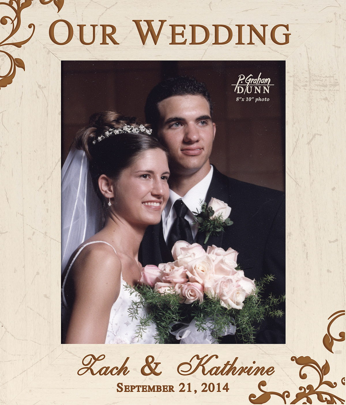 Our Wedding Personalized 8" x 10" Picture Frame Executive Gift Shoppe