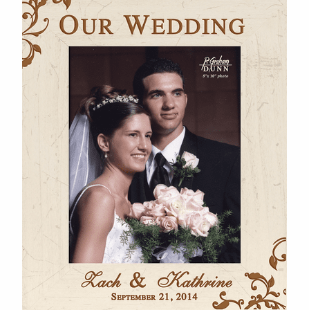 Our Wedding Personalized 8" x 10" Picture Frame - Discontinued