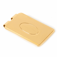 Oval Collection Engraved Spring Loaded Money Clip