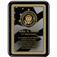 Personalized American Flag Recognition Wall Plaque