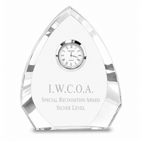 Personalized Arch Premier Crystal Clock