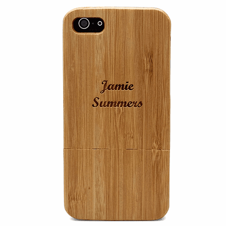 Personalized Bamboo iPhone 5 Case - Discontinued