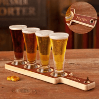Personalized Beer Tasting Flight Set