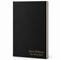 Personalized Black & Gold Journal with Black Satin Bookmark