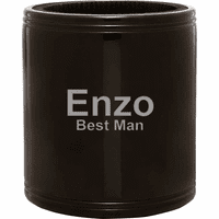 Personalized Black Insulated Can Holder