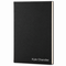 Personalized Black & Silver Journal with Black Satin Bookmark