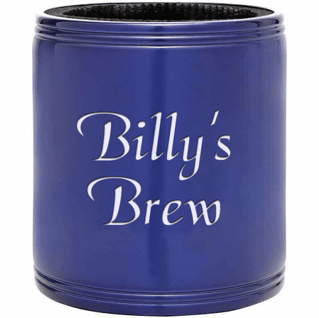 Personalized Blue Insulated Can Holder