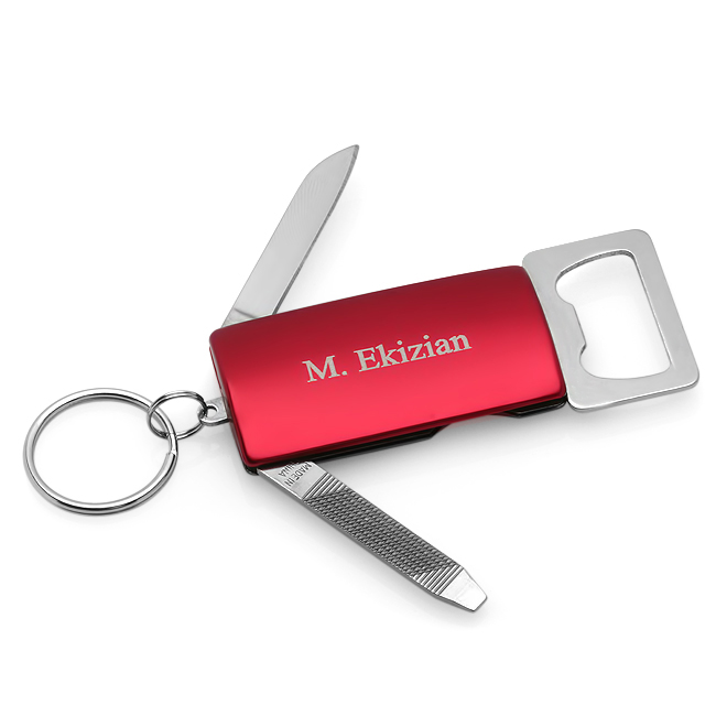 Personalized Bottle Opener Key Chain Executive Gift Shoppe