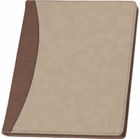 Personalized Brown & Tan Padfolio