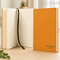Personalized Cork Journal with Black Satin Bookmark