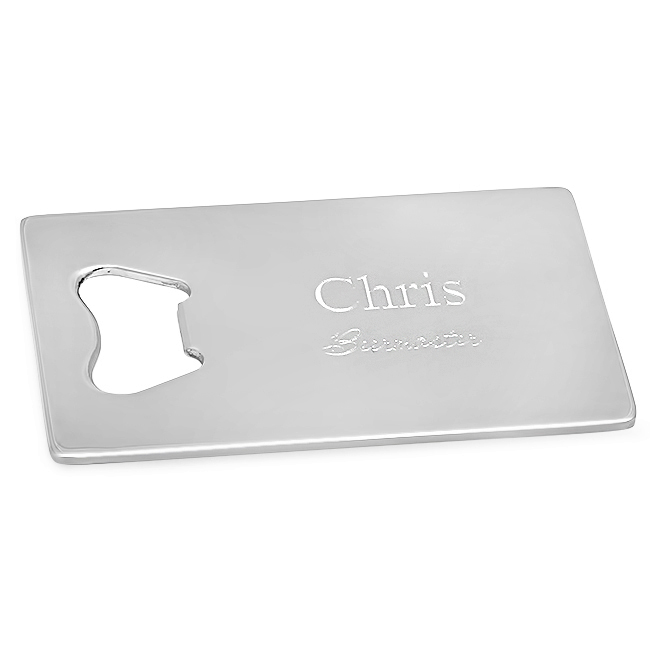 Personalized Credit Card Bottle Opener Executive Gift Shoppe