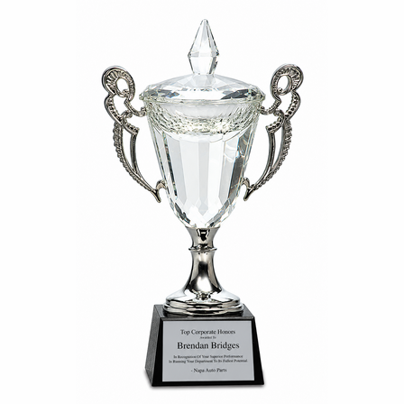 Personalized Crystal Chalice Recognition Award