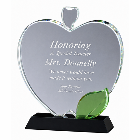Personalized Crystal Desktop Apple