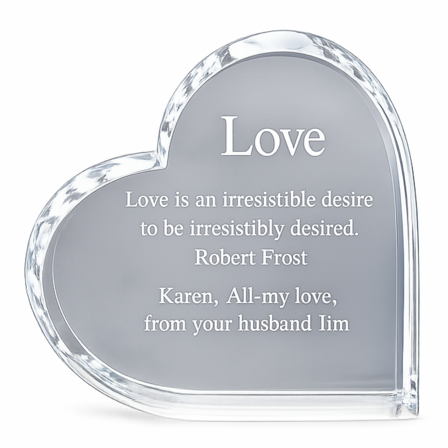 Personalized Crystal Heart