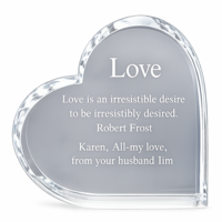 Personalized Crystal Heart