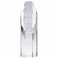 Personalized Crystal Octagon Tower