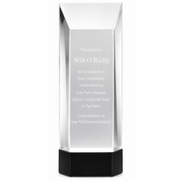 Personalized Crystal Rectangle Tower
