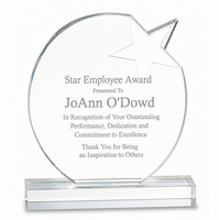Personalized Crystal Star Award