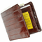 Personalized Eel Skin Bifold Wallet With Double ID Flap