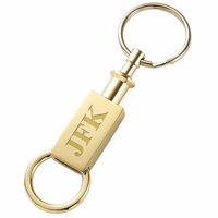 Personalized Gold Valet Key Ring