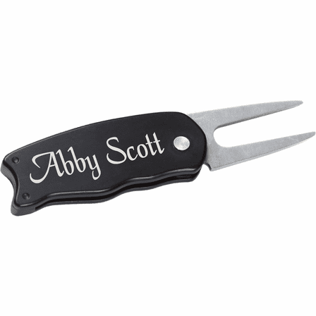 Personalized Golf Divot Tool - Black