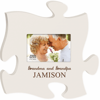 Personalized Grandparents Puzzle Piece Photo Frame - Discontinued