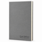 Personalized Gray Journal with Black Satin Bookmark