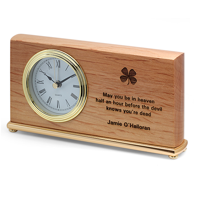 Before The Devil Knows Your Dead Irish Desk Clock Executive Gift Shoppe