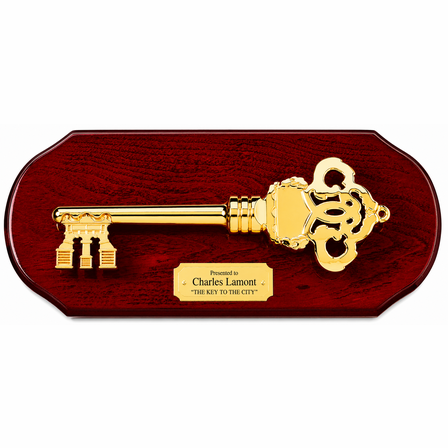 Personalized Key To The City Plaque