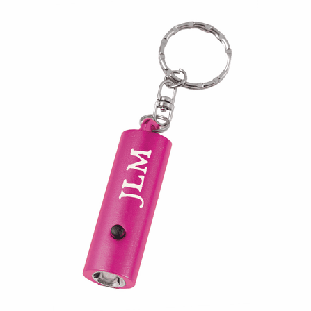 Personalized Keychain Flashlight - Pink - Discontinued